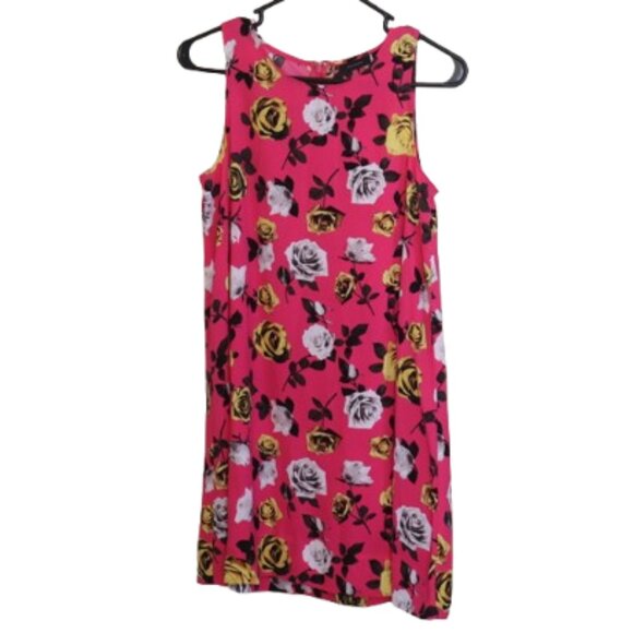 Halogen Pink Floral Shift Dress Size XS Petite - Picture 3 of 10